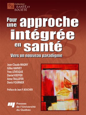 cover image of Pour une approche intégrée en santé